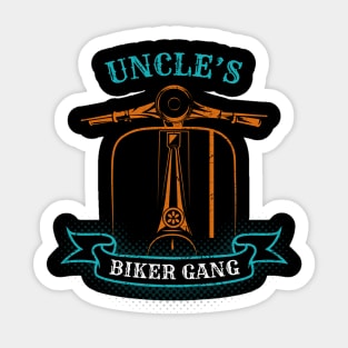 Uncle's Biker Gang Father's Day Sticker